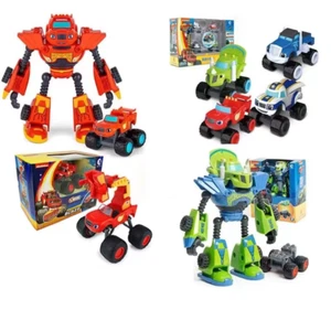 Blaze Monster Machines Anime Figure Plastic/Alloy Deformed Robot Car Toy Action  - Picture 1 of 11