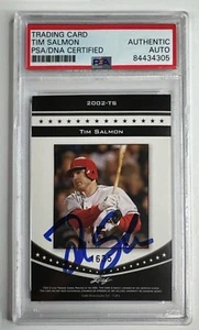 Tim Salmon Signed 2012 Leaf Limited Edition 1675 Slabbed PSA 84434305 - Picture 1 of 2