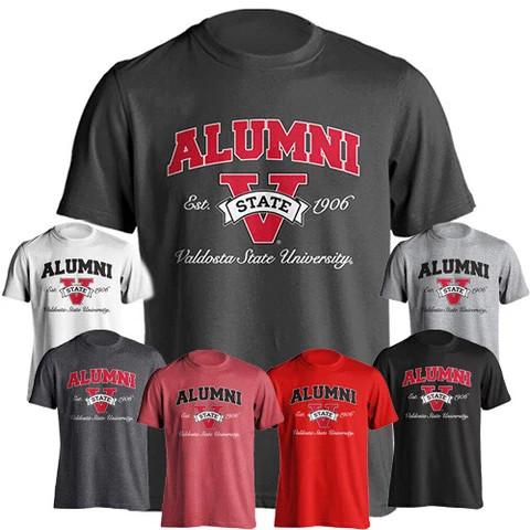 Valdosta State University VSU Blazers Alumni Tee Graduate Short Sleeve T-Shirt Cover