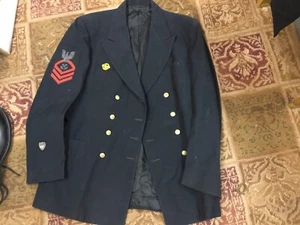 ORIGINAL WWII USCG COAST GUARD CHIEF PETTY OFFICER UNIFORM W/ BULLION INSIGNIA - Picture 1 of 4