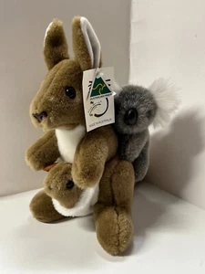 Vintage NWT Kangaroo w/Baby Koala 10" Plush Stuffed Animals Australia - Picture 1 of 8