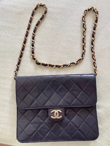 Luxusledertasche Chanel Timeless Classique Single Flap bag Chanel schwarz - Bild 1 von 8
