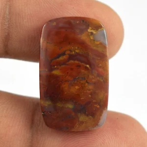 Colgante de piedras preciosas cabujón de forma libre de ágata musgo rojo natural de 19,7 quilates en muy buen estado201 - Imagen 1 de 4