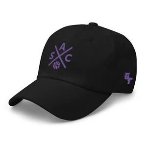Sacramento Basketball Retro SAC Cross Baseballkappe Papa Mütze - Bild 1 von 11