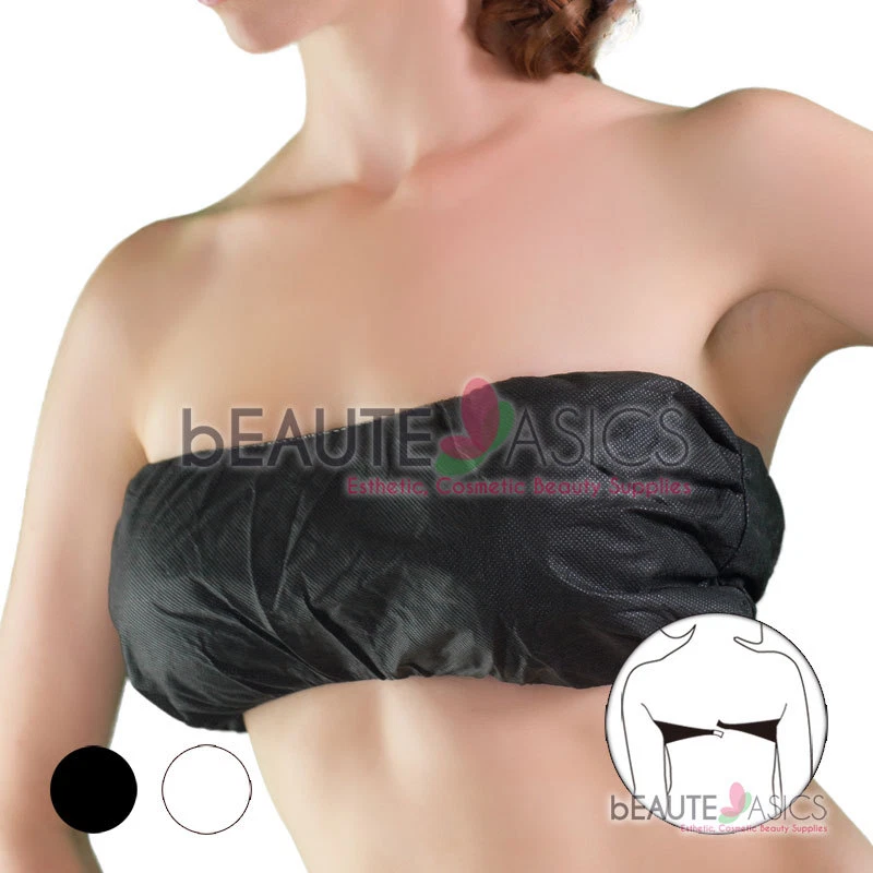 Sujetadores desechables 12 piezas - Sujetador bandeau Spa Tops con cierre para bronceado y depilación con cera Foto 1 de 1