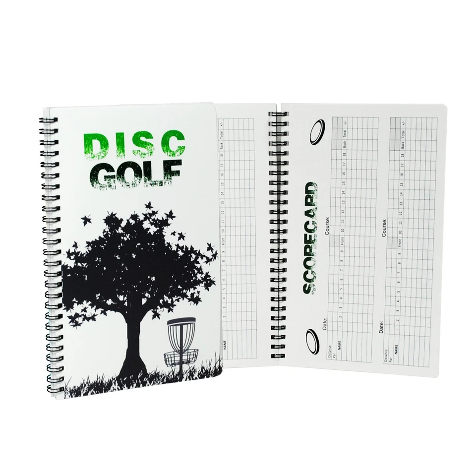 Cardnoter Disc Golf Scorekeeper Notebook 110 Rounds for 6 Players Wire Bound