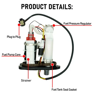75305-07A Fuel Pump For Harley Davidson Iron 883 Iron 1200 2007-2019 HFP-A250 Foto 1 de 4