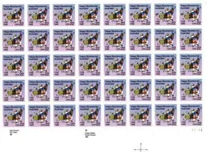Happy Bicentennial Australia 1988 Uncut Sheet Of 40 USPS Un-Used 22 Cents NEW - Picture 1 of 1