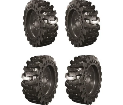 4 neumáticos para minicargadora 12x16,5 33x12-20 a prueba plana para estuche Bobcat John Deere Gehl Foto 1 de 4