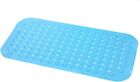 Extra Long Blue Baby Bath Mat - 30% Longer, Anti-Slip, Strong Suction Cups