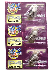 OS P4 Turbo Super Hot Off-Road Nitro Glow Plug - 3 Pack 71641400 - Picture 1 of 1