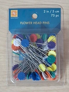 EZ Quilting Flower Head Pins 5cm x 75 Per Pack. - Picture 1 of 2