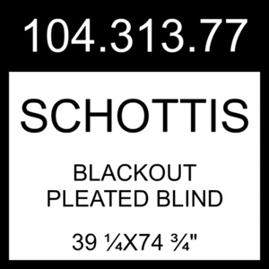 IKEA SCHOTTIS Blackout Pleated Blind Dark Gray 39 ¼x74 ¾" 104.313.77 - Picture 1 of 1