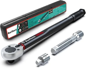 1/2 Inch Drive Click Torque Wrench 28-210 Nm Black - Bild 1 von 5