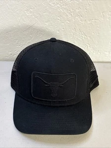 Gorra Texas Longhorn Nike Snapback Trucker negra sobre negra ajustable - Imagen 1 de 4