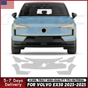 For Volvo EX30 2023-2025 Front Bumper PreCut Paint Protection Film Clear PPF TPU - Picture 1 of 19