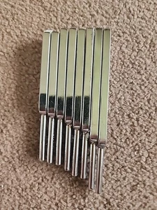 Set Of 8 Stainless Steel Musical Instrament Tunning Forks Mhz New In BAG - Picture 1 of 7