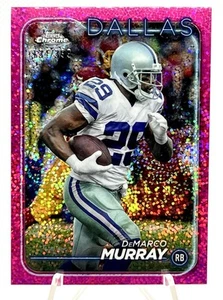 2024 Topps cromo DeMarco Murray SP REFRACTOR MOTEADO ROSA/399 vaqueros #46 - Imagen 1 de 2