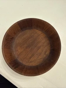 Vintage Dansk Staved Teak Salad Bowl JHC. 2” Deep, 6 1/2 Wide - Picture 1 of 4