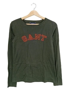 GANT Blusa de manga larga Mujeres Blusa Talla EU 38 verde oscuro look casual - Imagen 1 de 5