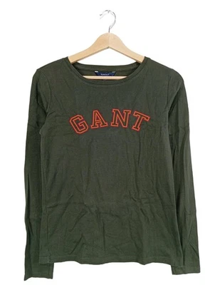 GANT Blusa de manga larga Mujeres Blusa Talla EU 38 verde oscuro look casual - Imagen 1 de 4