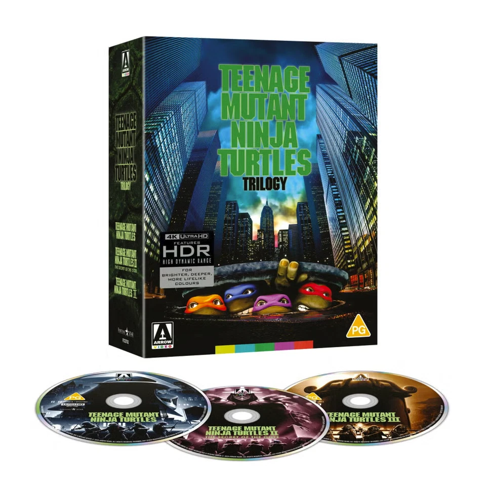 [PREORDER 15.12.25] Arrow TEENAGE MUTANT NINJA TURTLES 4K UHD Blu-ray Trilogy - Bild 1 von 1