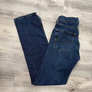 Levi's 505 Jeans Mens W30 L34 Dark Wash Denim Straight Leg Classic Fit - Picture 1 of 11