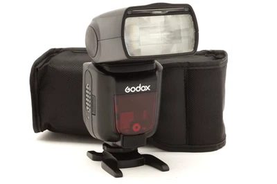 Near Mint Godox TT685C Flash for Canon Cameras with Case & Stand #49365 - Image 1 of 4