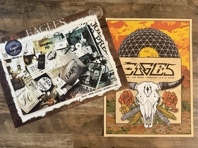 2 pósters auténticos numerados de águilas en la esfera 12/6-7/2024, 2/14-15/2025 Foto 1 de 4