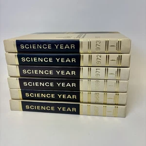 Vintage Science Year World Book Encyclopedia Set 1967-1973 Field Enterprises - Foto 1 di 7
