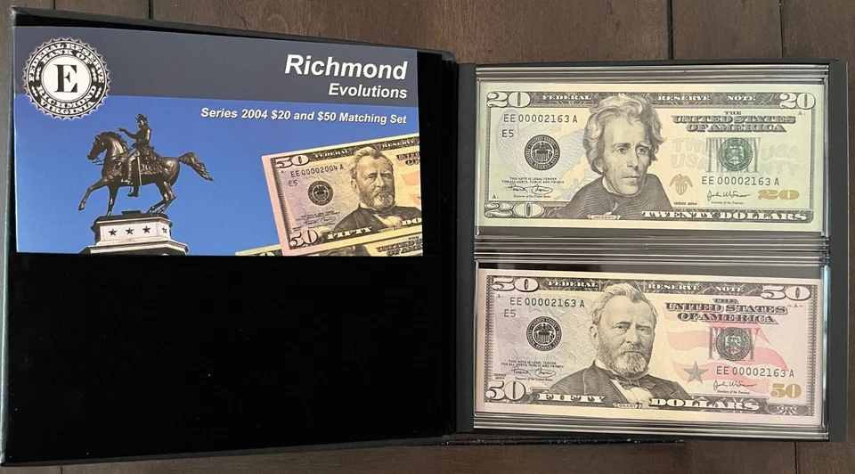 Richmond Evolutions Series 2004 $20 & $50 Matching Set EE00002163A - Image 1 of 4