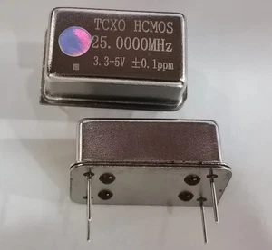 Rechteck Hochpräziser 0,1ppm 3,3V-5V HCMOS DIP14 TCXO Kristall 25MHZ 25.000M - Bild 1 von 5