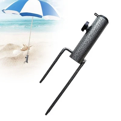 Paraguas de Playa Ajustable Anclaje de Arena Acero Inoxidable Soporte Base Foto 1 de 4