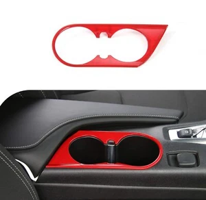 Cubierta de tapicería portavasos delantero interior de auto decoración para Chevrolet Camaro 2017+ rojo - Imagen 1 de 9