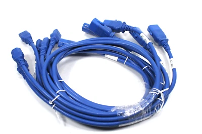 Raritan Locking Power Cable 4ft IEC C13 to IEC C14  - 16AWG  - Blue - 6 Pack - Image 1 of 3