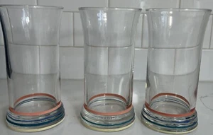 VINTAGE HOMER LAUGHLIN FIESTA WARE BANDED 16 OZ TUMBLERS BARWARE  2 - Picture 1 of 13