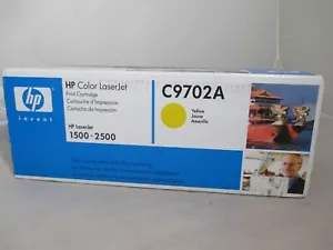 HP C9702A Gelb Original Farbe Tonerkartusche NEU für LaserJet 1500 2500 - Bild 1 von 5