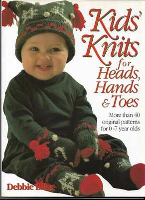 Debbie Bliss Kids Knits for Heads, Hands & Toes Knitting Magazine, 0-7 Years Old - Image 1 of 3