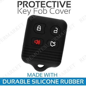 Key Fob Cover For 2000 2001 Lincoln LS Remote Case Rubber Skin Jacket - Picture 1 of 1