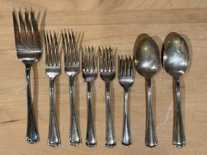 8 Teile Vintage International Silver Co Silberbesteck Besteck versilbert Löffel Gabeln - Bild 1 von 5