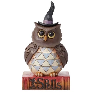 Jim Shore Halloween Heartwood Creek Hoot Owl Figurine Witch Hat 5.5-inch 6012749 - Picture 1 of 5