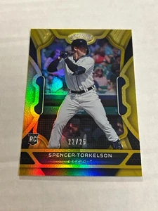 2022 PANINI CHRONICLES CERTIFIED SPENCER TORKELSON 22/25 GOLD FOIL ROOKIE TIGERS - Picture 1 of 2