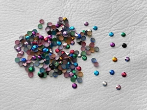 200 x 4mm Hotfix Metal Rhinestuds in 10 Mixed Colours, Iron On - Picture 1 of 2