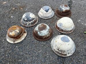 Lot ANTIQUE METAL CEILING Tile Round Ball Wall Cover Salvage VINTAGE Victorian