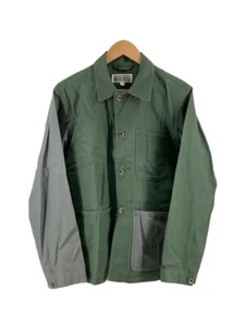 PRENDAS DE INGENIERÍA BICOLOR CHAQUETA DE TRABAJO HOMBRE VERDE MATERIAL ALGODÓN TALLA S USADA - Imagen 1 de 5