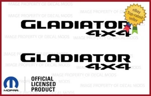 2x 2020 - 2025 Jeep Gladiator 4x4 Bed Side Decals Stickers JT Matte Black SJ1G3 - Picture 1 of 4