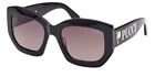 Emilio Pucci EP0211 Okulary przeciwsłoneczne Błyszczące Czarne/Jasnozłote 54mm Nowe 100% Autentyczne
