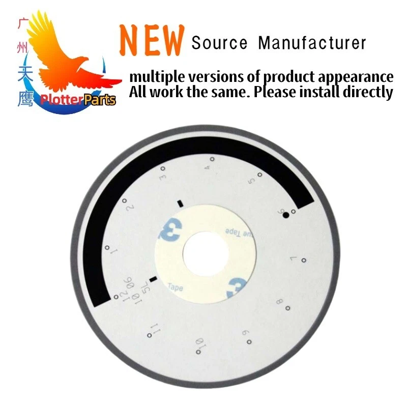 Encoder disk for HP Business InkJet 1000 11000 1200 2230 2280 2600 2800 3000 new - Image 1 of 2