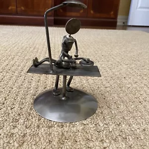 Vintage sculpture of pediatrician made from tools; 7 1/2” X 5” - Picture 1 of 7