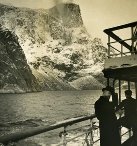 Norway Molde bay Old NPG Stereo Stereoview Photo 1900 - Picture 1 of 3